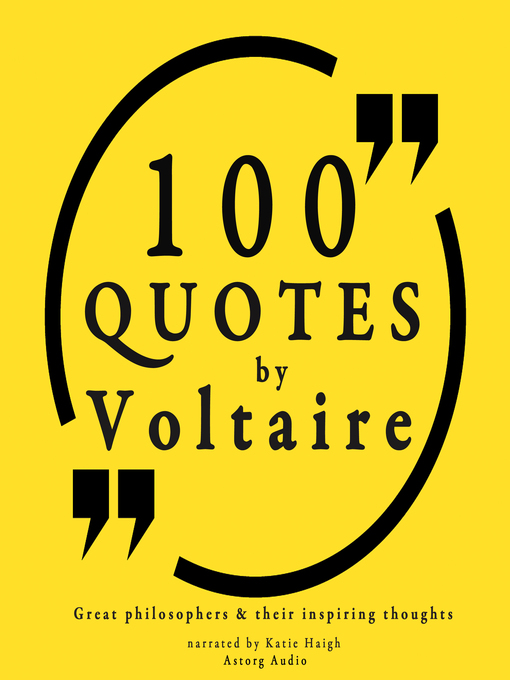 Title details for 100 Quotes by Voltaire by Voltaire - Wait list
